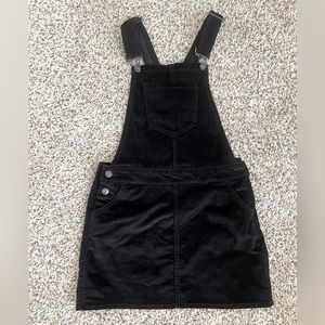 Black Corduroy Overall Jumper